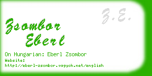 zsombor eberl business card